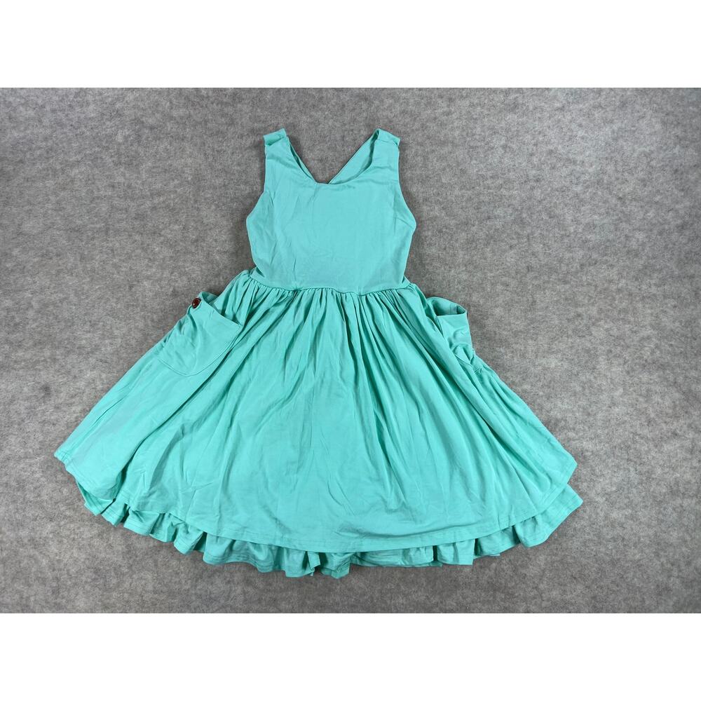 Swoon Baby Pocket Essential Bamboo Dress Seashore Aqua Blue 5 NEW